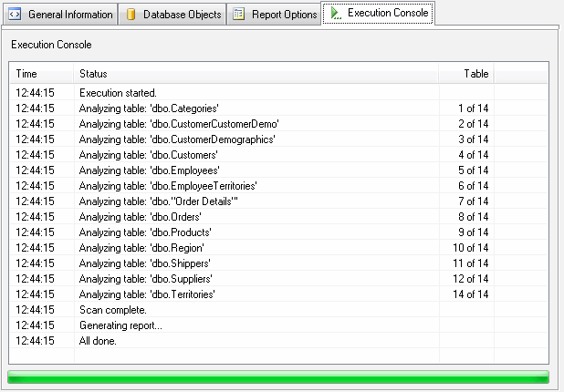 DTM Database Content Analyzer: Product Settings