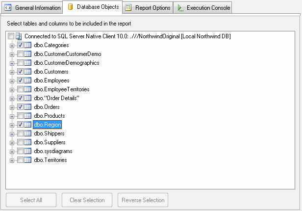 DTM Database Content Analyzer: Preview Windows