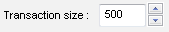 DTM Data Generator: transaction size option