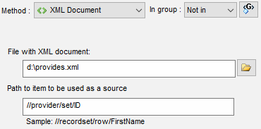 DTM Data Generator: by XML document data generation method