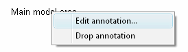 DTM Data Modeler: note context menu