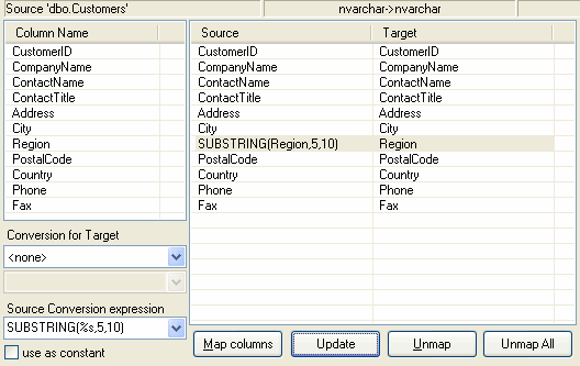 DTM Migration Kit: SUBSTRING function usage for the source DB