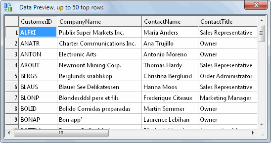 DTM Migration Kit: preview window