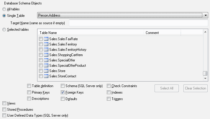 DTM Migration Kit: schema migration options