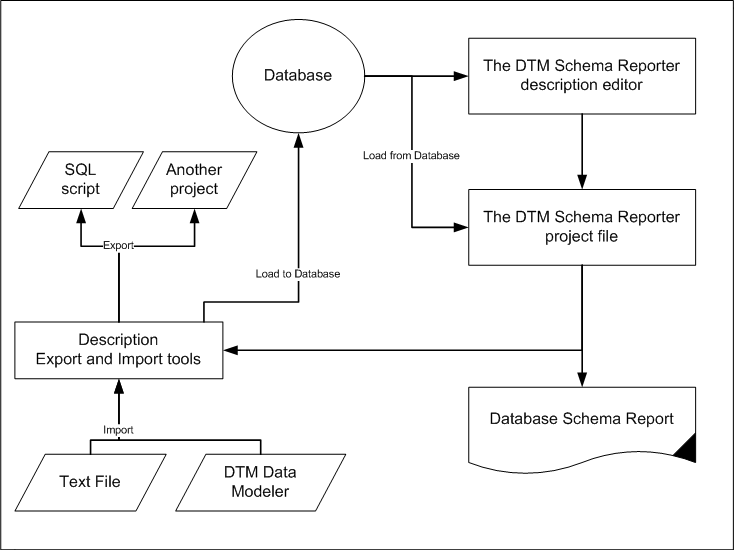 DTM Schema Reporter: descriptions or comments lifecycle