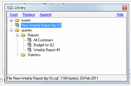 DTM DB Stress: SQL library usage